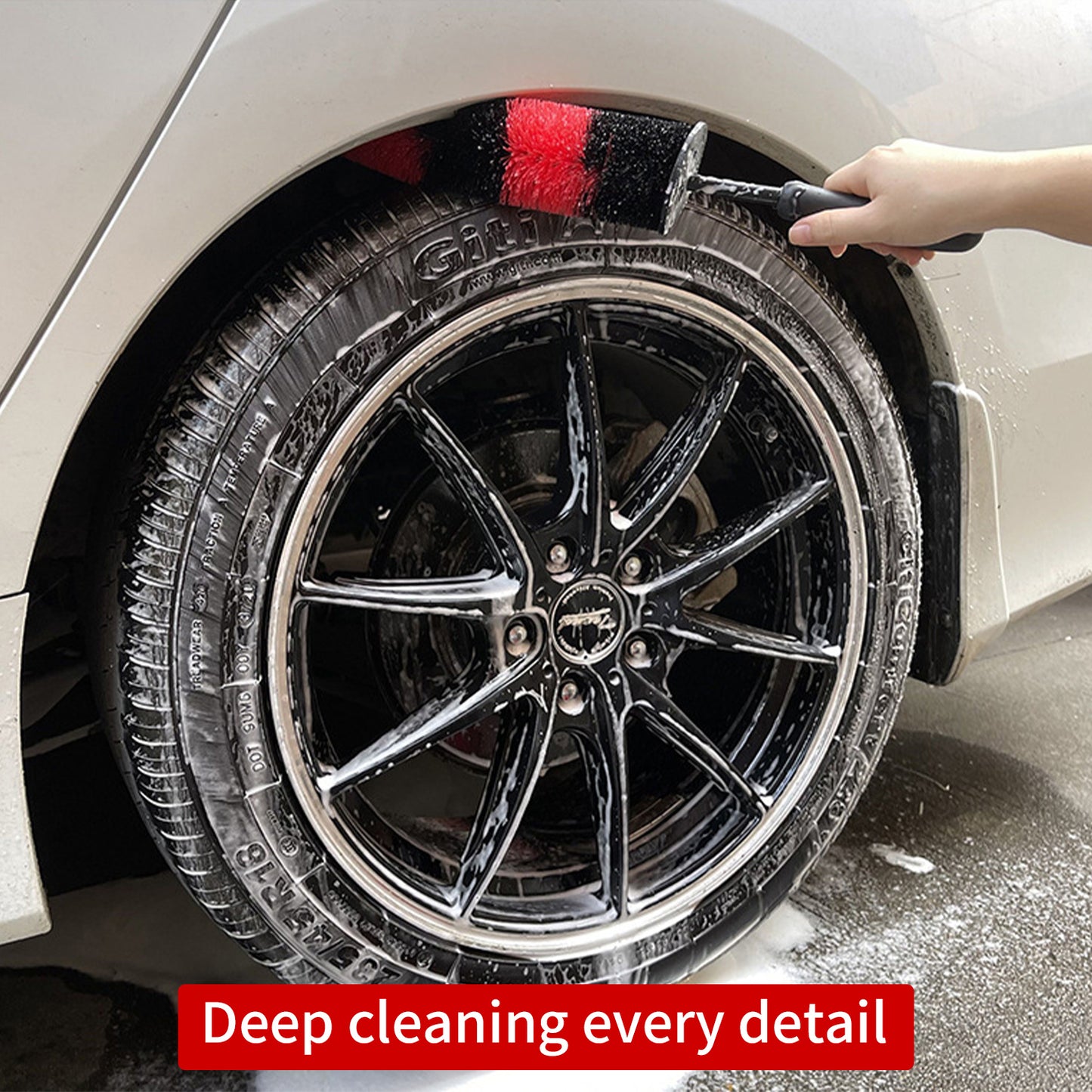 Car Tire Brush Wheel Rim Detailing  Cleaning Brush