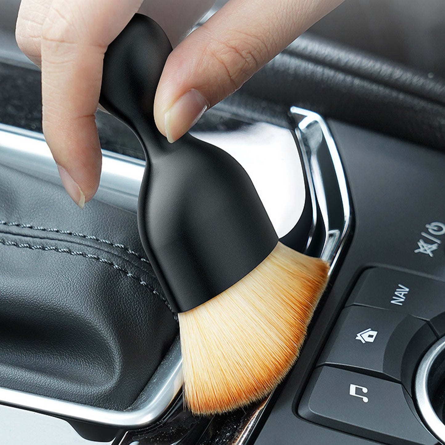 Soft Car Interior Detailing Dirt Dust Cleaning Brush (2 pcs)