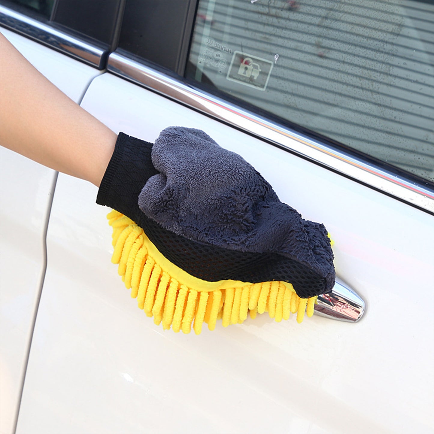 Chenille Microfiber Car Wash Cleaning Mitt (2 pcs)